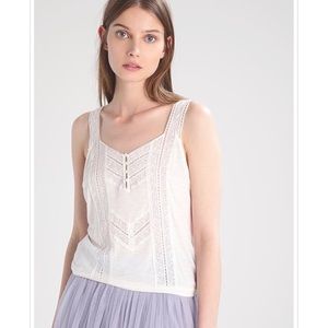 Denim & Supply Ralph Lauren • White Lace Crop Tank